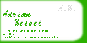 adrian weisel business card